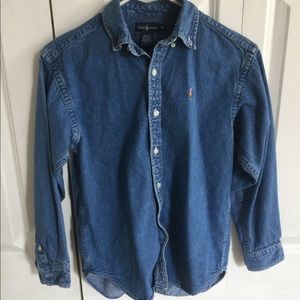 Ralph Lauren jean button up shirt